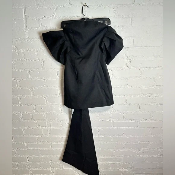 Elliatt Calypso Dress | NWT Bow Back Detail Mini Dress in Black Size XS/6 - Picture 6 of 8